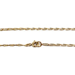 Collier d'occasion or 750 jaune maille cheval saphir - vue 3