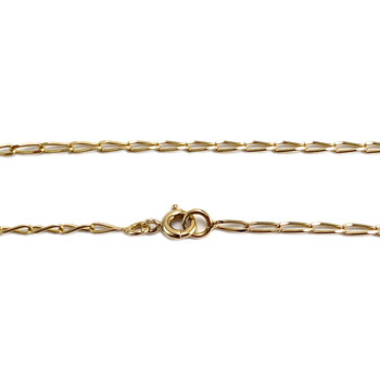 Collier d'occasion or 750 jaune maille cheval saphir
