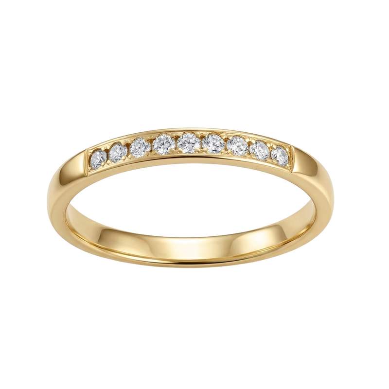 Bague d'occasion or 750 jaune diamants - vue 1