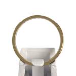 Bague d'occasion or 750 jaune diamants - vue 3