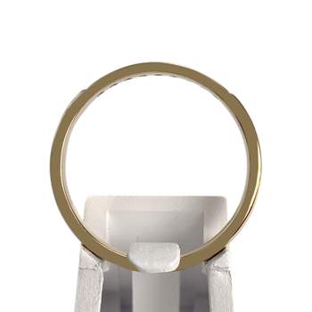 Tweedehands gouden ring 750 gele diamanten
