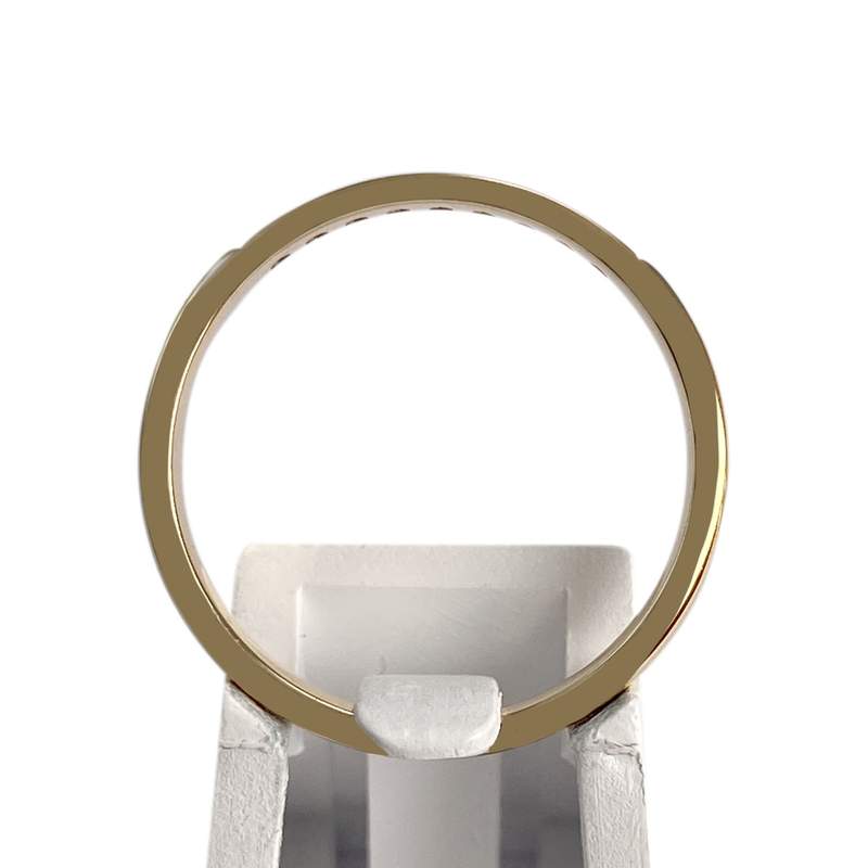 Bague d'occasion or 750 jaune diamants - vue 3