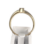 Bague d'occasion or 585 2 tons diamant émeraude - vue 3