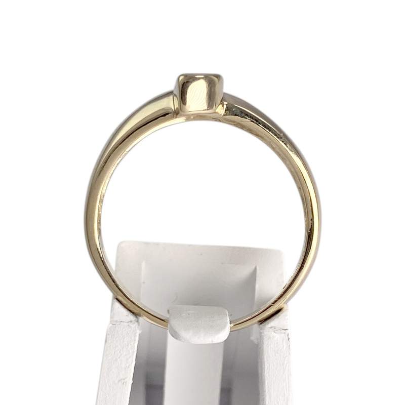 Bague d'occasion or 585 2 tons diamant émeraude - vue 3