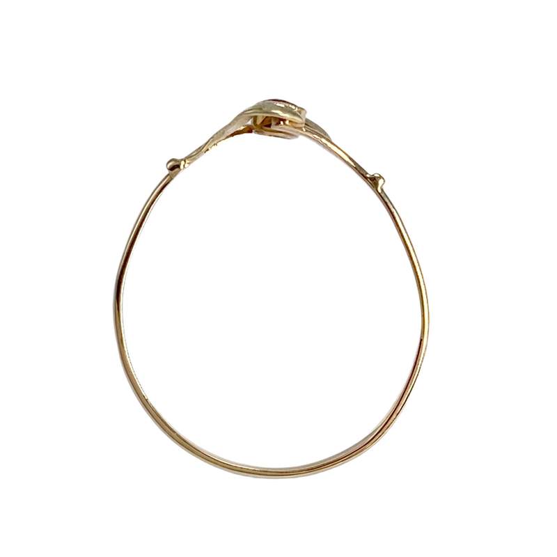 Bague d'occasion or 750 jaune zirconia - vue 3