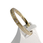 Bague d'occasion or 750 jaune diamants - vue 2