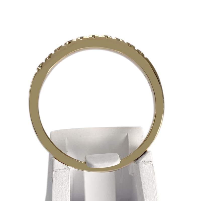 Bague d'occasion or 750 jaune diamants - vue 3