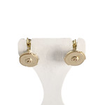 Boucles d'oreilles d'occasion or 750 jaune diamants - vue 3