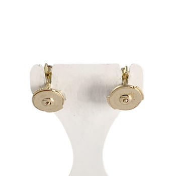 Boucles d'oreilles d'occasion or 750 jaune diamants