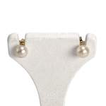 Boucles d'oreilles d'occasion or 750 jaune perles de culture - vue 1