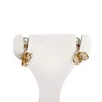 Boucles d'oreilles d'occasion or 750 jaune perles de culture - vue 3