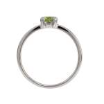 Bague d'occasion or 750 blanc péridot - vue 3