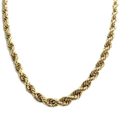Collier d'occasion or 750 jaune maille torsadée