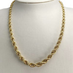 Collier d'occasion or 750 jaune maille torsadée - vue 2