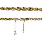 Tweedehands ketting van 750 geelgoud met gedraaide schakels, 49 cm - afbeelding 3
