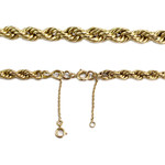 Collier d'occasion or 750 jaune maille torsadée - vue 3