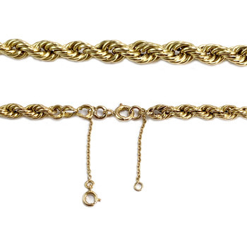 Collier d'occasion or 750 jaune maille torsadée