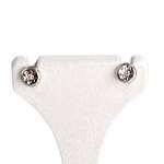 Boucles d'oreilles d'occasion or 750 blanc diamants - vue 1