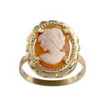 Bague d'occasion or 750 jaune camée - vue 1