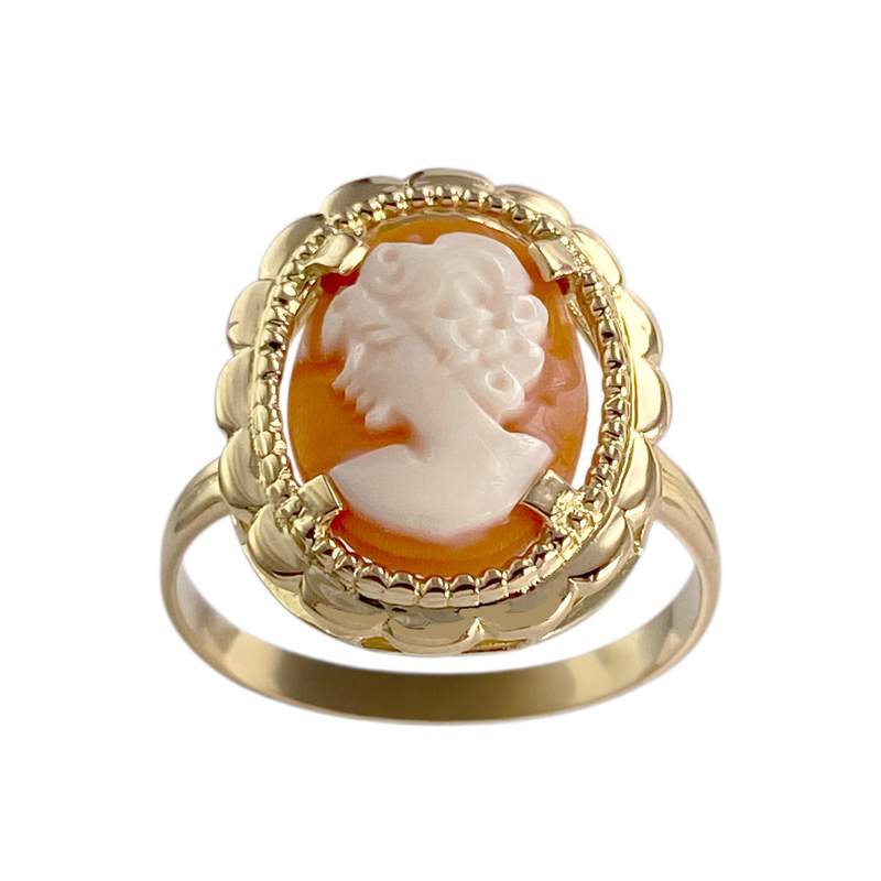 Bague d'occasion or 750 jaune camée - vue 1