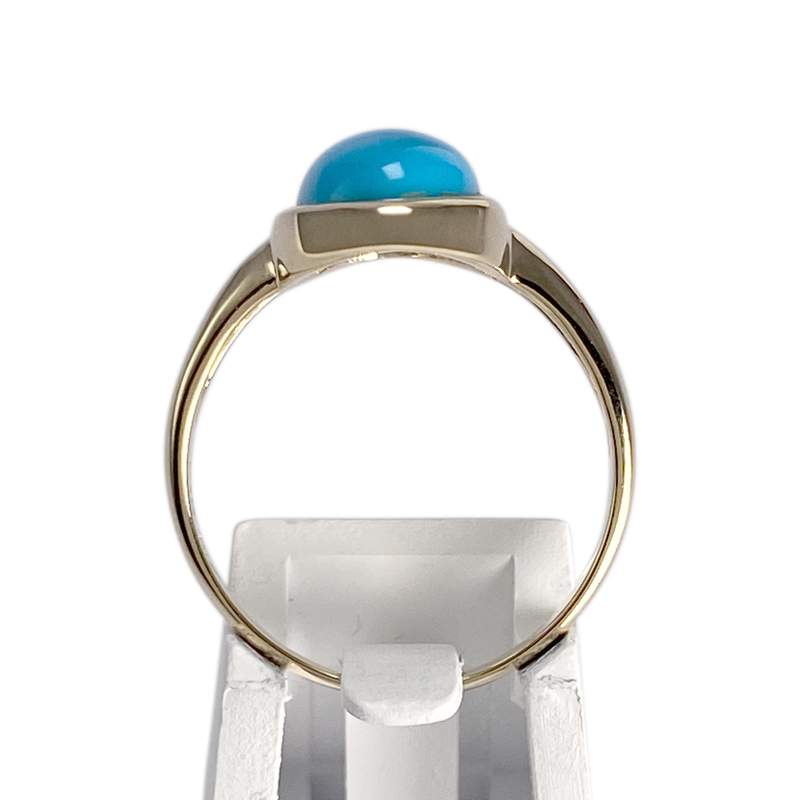Bague d'occasion or 585 jaune turquoise - vue 3