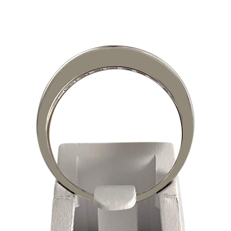 Bague d'occasion or 750 blanc saphirs - vue 3