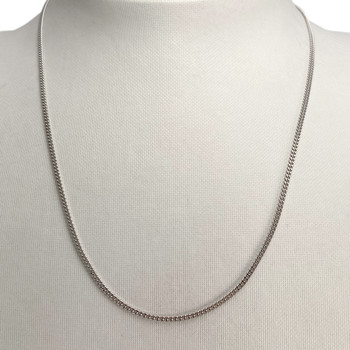 Tweedehands ketting van 750 witgoud met schakels