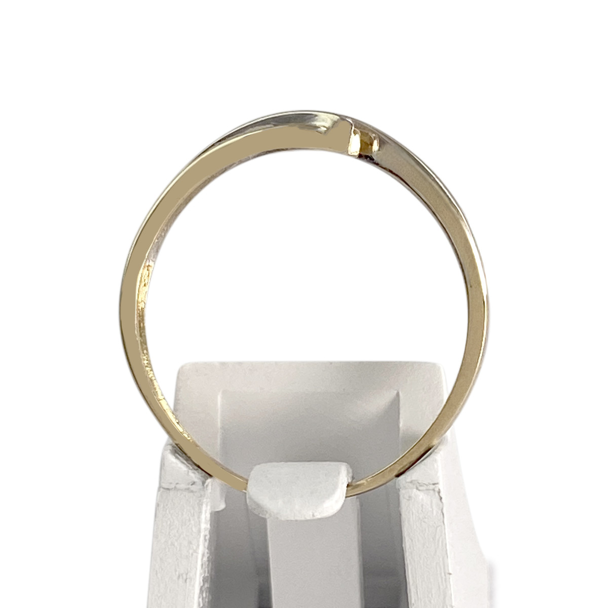 Bague d'occasion or 750 2 tons diamants - vue 3