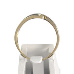 Bague d'occasion or 750 2 tons diamants - vue 3