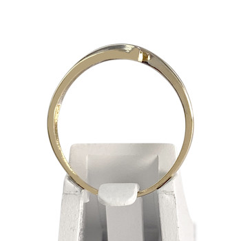 Bague d'occasion or 750 2 tons diamants