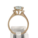 Bague d'occasion or 750 jaune aigue marine - vue 3