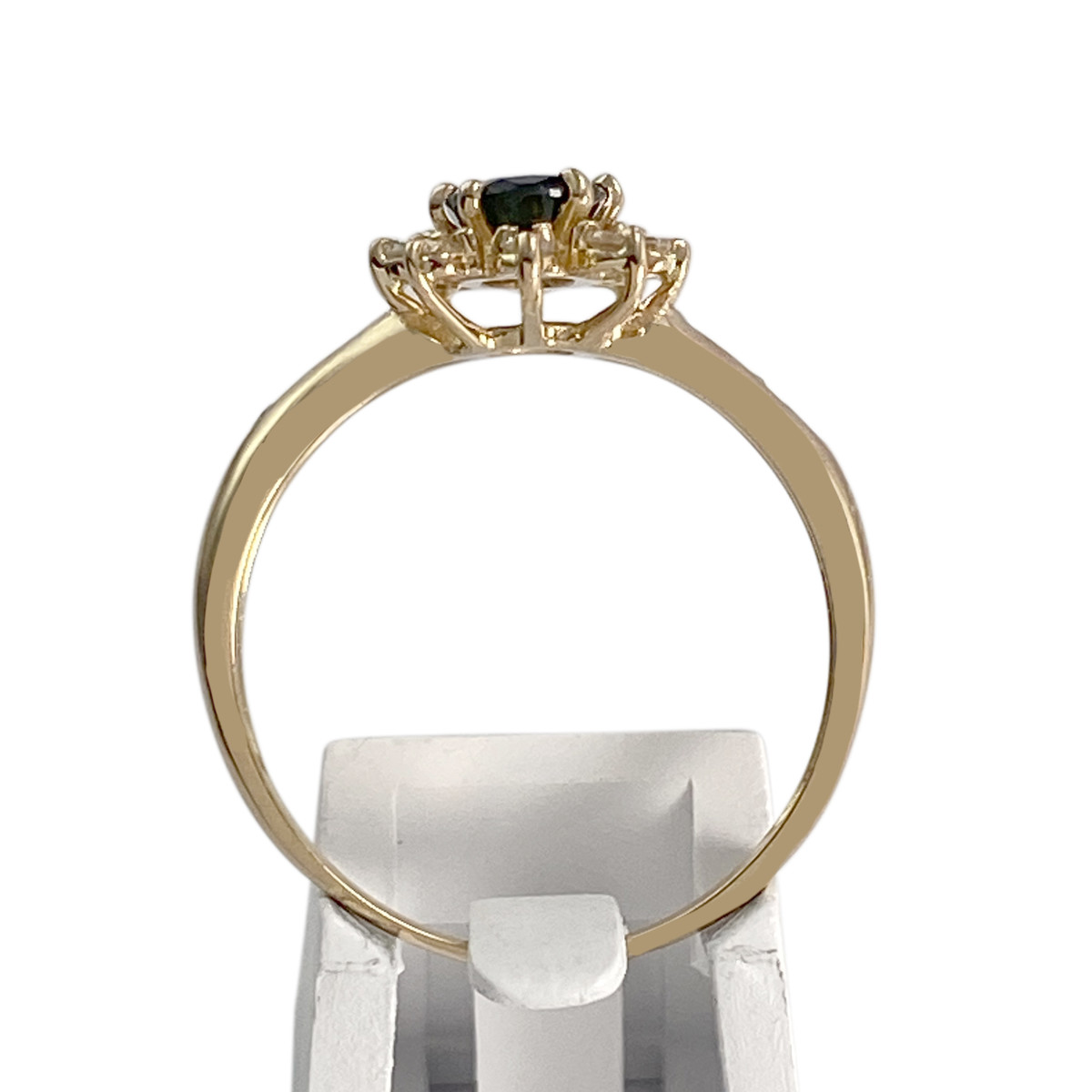 Bague d'occasion or 750 jaune aigue marine - vue 4