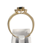 Bague d'occasion or 750 jaune aigue marine - vue 4