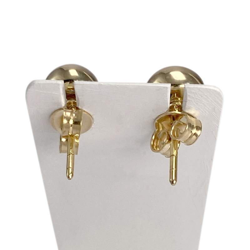Boucles d'oreilles d'occasion or 750 jaune zirconias - vue 3