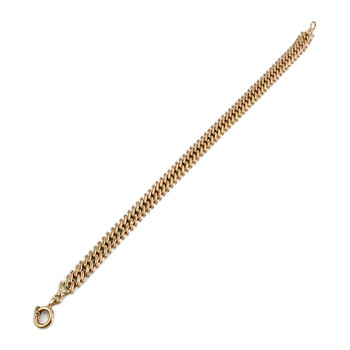 Second-hand bracelet 750 yellow gold fancy mesh
