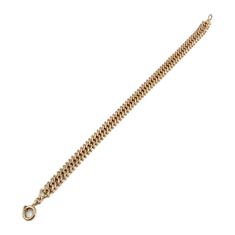 Bracelet d'occasion or 750 jaune maille fantaisie - vue 2