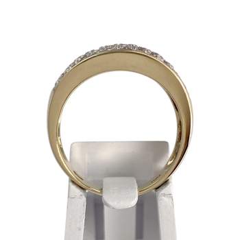 Bague d'occasion or 750 2 tons diamants