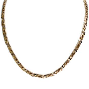 Collier d'occasion or 585 jaune maille fantaisie