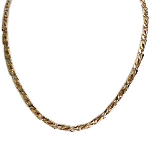 Collier d'occasion or 585 jaune maille fantaisie