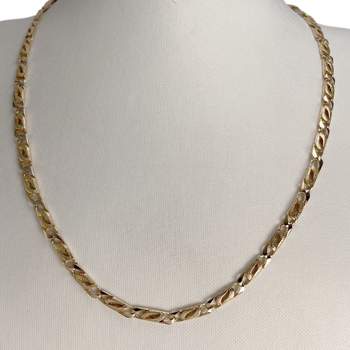 Collier d'occasion or 585 jaune maille fantaisie