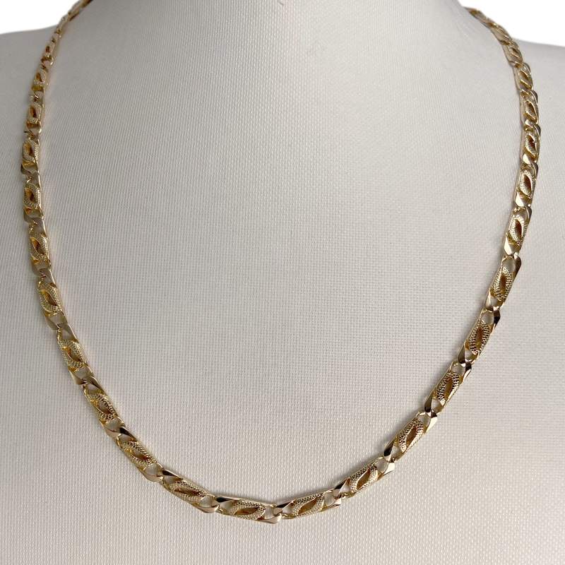 Collier d'occasion or 585 jaune maille fantaisie - vue 2
