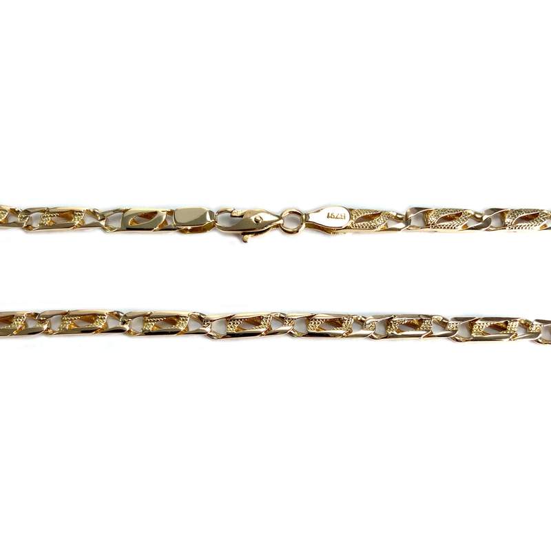 Collier d'occasion or 585 jaune maille fantaisie - vue 3