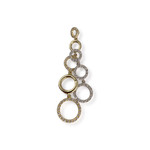 Pendentif d'occasion 2 ors 750 zirconias - vue 1