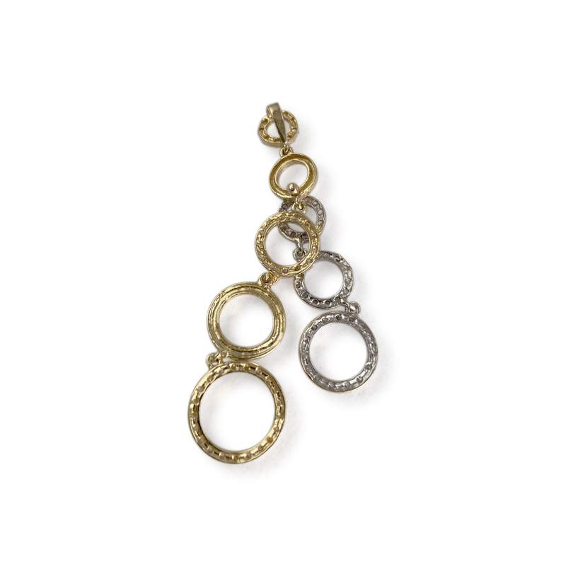 Pendentif d'occasion 2 ors 750 zirconias - vue 2