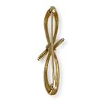 Broche d'occasion or 750 jaune motif noeud - vue 2