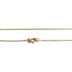 Tweedehands ketting van 750 geelgoud, forçat-schakels met robijnen, 40 cm - afbeelding 3