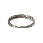 Bague d'occasion or 375 blanc diamants - vue 1