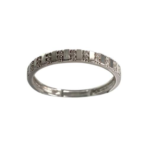 Bague d'occasion or 375 blanc diamants