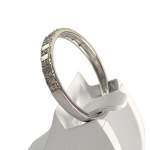 Bague d'occasion or 375 blanc diamants - vue 2