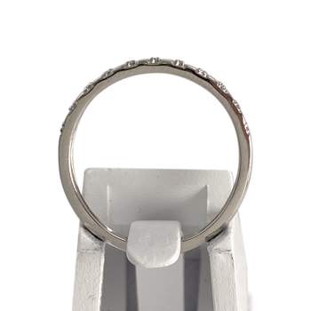 Tweedehands gouden ring 375 witte diamanten